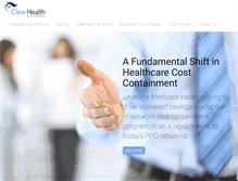 Tablet Screenshot of clearhealthstrategies.com